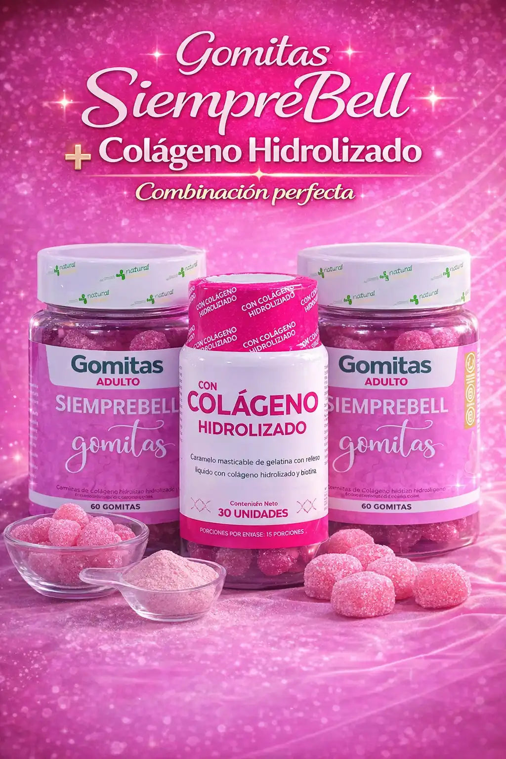 GOMAS SIEMPREBELL x 2 + COLAGENO 30 CAPS